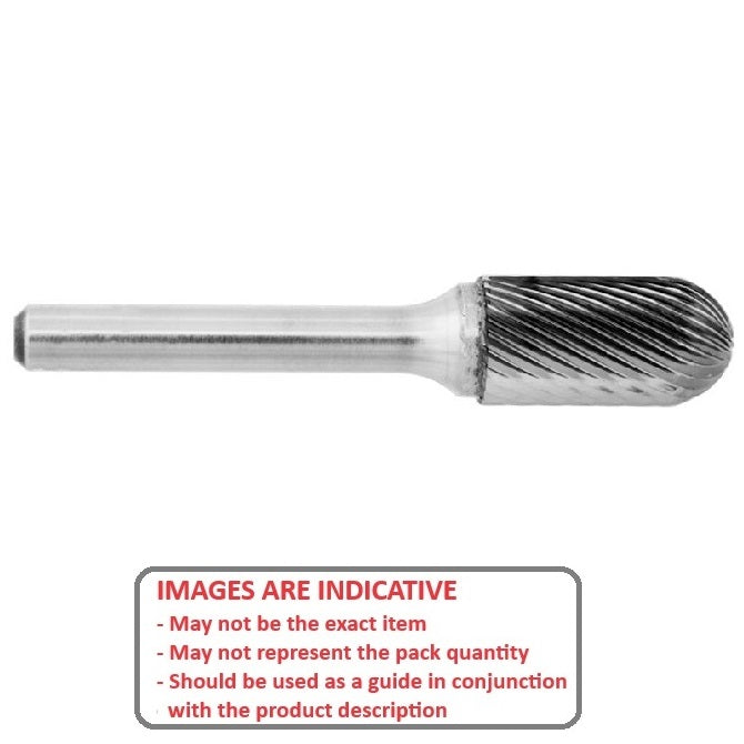 1231573 | GAR61041RS (Each) --- Rotary Files Tools - Type Cylindrical - Radius End 9.525 - 19.05 Aluminium Cut - Carbon Steel File