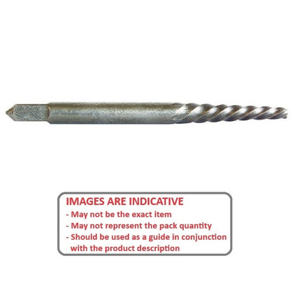 1051638 | EXTRACT4 (PK-2) --- Screw Extractors Tools - Size Reference 4 9.53 to 12.70 6.35 mm - Chrome Alloy Extractor