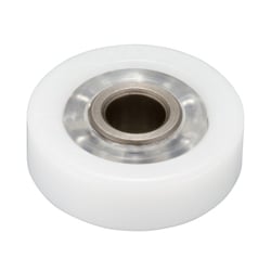 Cuscinetto in plastica 6 x 22 - 7 - 9 - Estensione di 1 mm per lato mm - Acetale speciale con pista interna in acciaio dolce - MBA (confezione da 1)