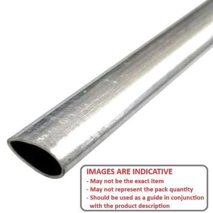 1103942 | 0T-0127-STLN-AL-0880 (Each) --- Streamline Tube - 12.7x9.6 mm - 880  - Aluminium