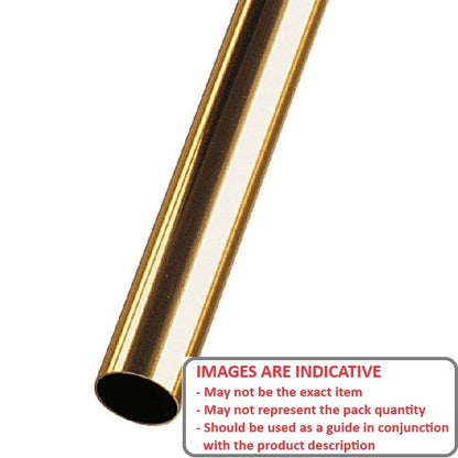 1051439 | 0T-0040-0031-1000-BR (Each) --- Round Tube - 4x3.1x1000 mm - Brass
