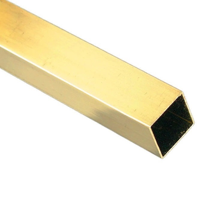Square Tube - 1.59x0.88x304.8 mm - Brass
