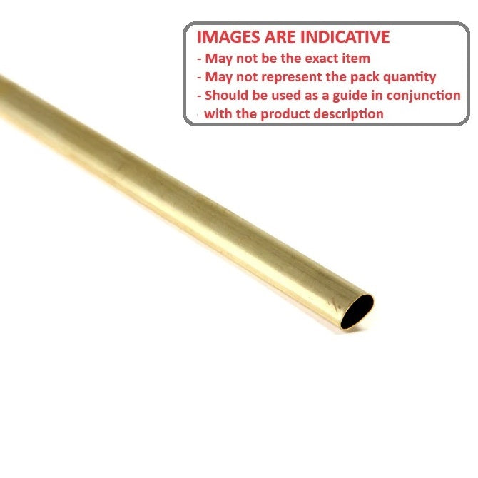 1074735 | 0T-0066-STLN-BR-0300 (Each) --- Streamline Tube - 6.6 mm - 3.5 - 300 mm - Brass