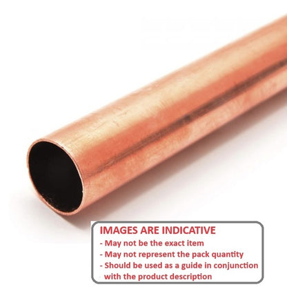1048782 | 0T-0032-0025-0300-COP (Each) --- Round Tube - 3.18x2.46x304.8 mm - Copper