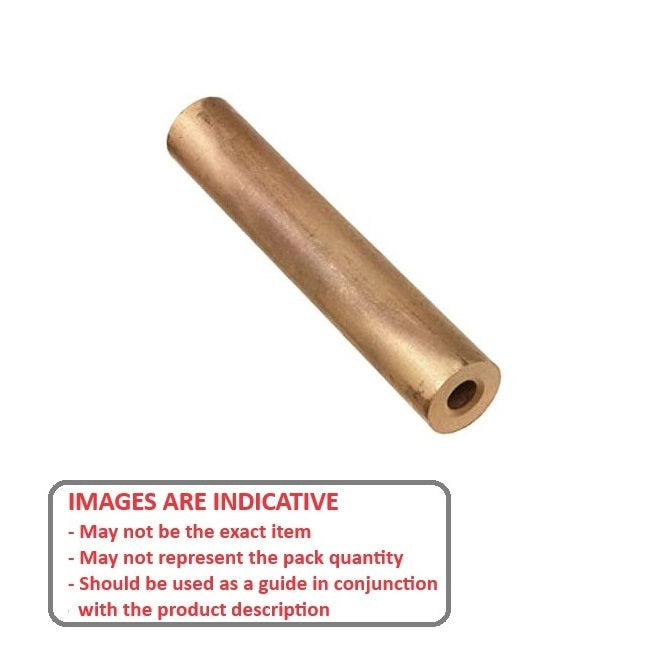 1168513 | 0T-0572-0381-0165-SB (Each) --- Round Tube - 57.15x38.1x165.1 mm Sintered Bronze - Bronze SAE 841 Sintered
