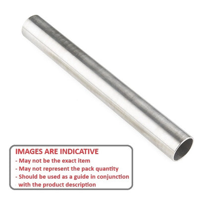 1043851 | 0T-0030-0020-1000-SS304 (Each) --- Round Tube - 3x2x1000 mm - Stainless Steel 303 PV Similar to A2, 304, 18-8