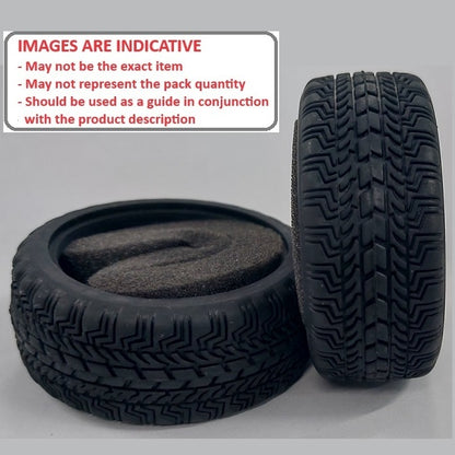 1228744 | TY-XR-063-26-OR (2 Pcs) --- RC Car Tyres Hobby - Off Road Pattern x 63 mm x 26 mm