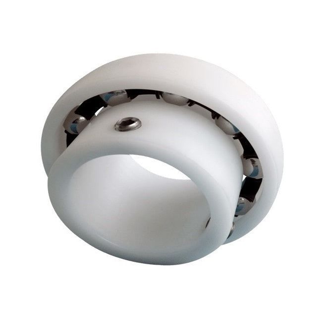 Spherical OD Bearings - 22.225x52x34 mm - Acetal with Stainless 316 Balls