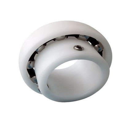 1140307 | P-UC206-18-AS6 (PK-5) --- Spherical OD Bearings - 28.575x62x38.1 mm Suits Plastic Housings - Acetal with Stainless 316 Balls Bearing
