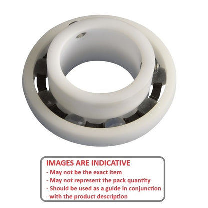 1121687 | P-UC204-12-AGL (PK-5) --- Spherical OD Bearings - 19.05x47x31 mm Suits Plastic Housings - Acetal with Glass Balls Bearing