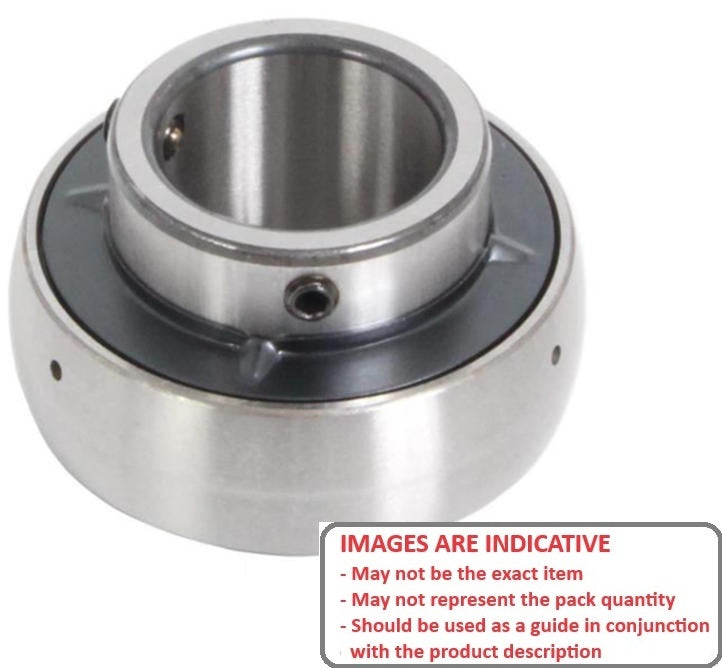 1111306 | UC202-10 (Each) --- Spherical OD Bearings - 15.875x47x31 mm Suits Cast Iron Housings - Chrome Steel Bearing