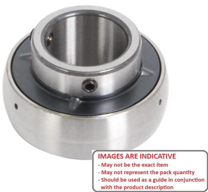 1111306 | UC202-10 (Each) --- Spherical OD Bearings - 15.875x47x31 mm Suits Cast Iron Housings - Chrome Steel Bearing