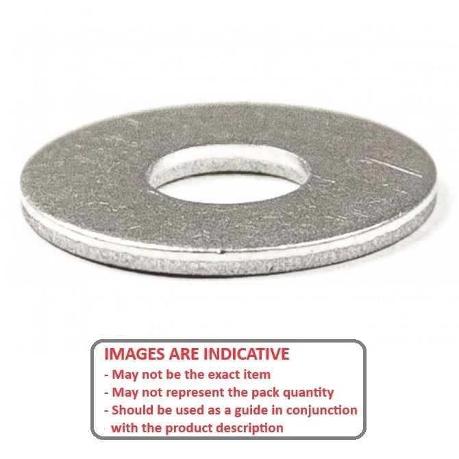 1086682 | W0080-F-016-016-AL (Pack of 10)  --- Flat Washers - 8x16x1.6 mm Precision Shim - Aluminium Washer