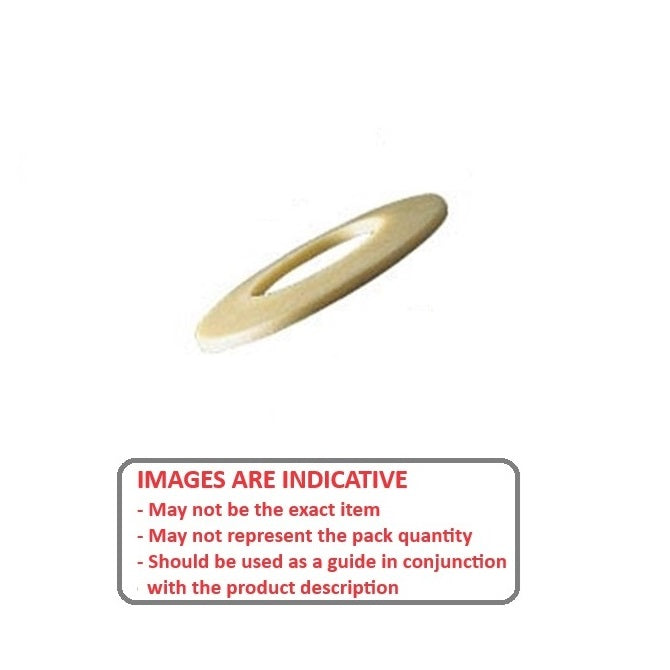 1112900 | W0080-D-016-009-P (PK-100) --- Disc Spring Washers - 16x8x0.9 mm Standard - Plastic Washer