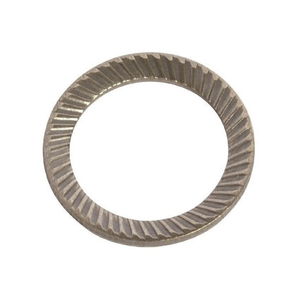Serrated Washers - 2.5x4.8x0.45 mm - Carbon Spring Steel Self Finish