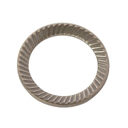 1038118 | W0016-LK-003-004-S-CB (PK-50) --- Serrated Washers - 1.6x3.2x0.35 mm Safety - Carbon Spring Steel Self Finish Washer