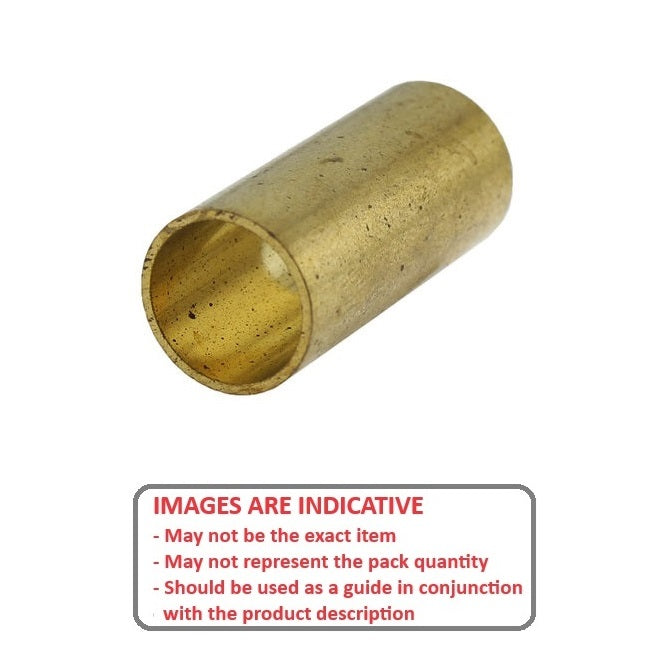 1060108 | W0049-F-010-095-BR (PK-284) --- Through Bore Round Spacers - 4.88x9.525x9.53 mm - Brass Spacer