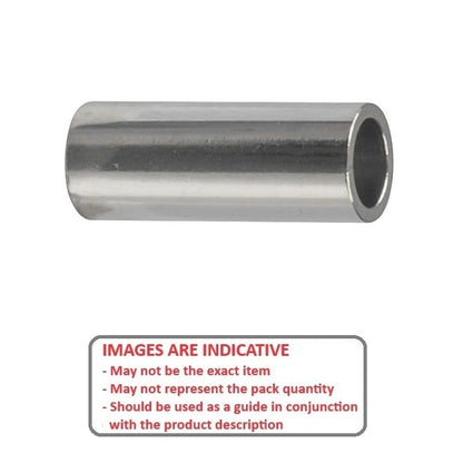 1096209 | W0111-F-014-0953-S3 --- Through Bore Round Spacers - 11.11 mm x 14.29 mm x 9.53 mm