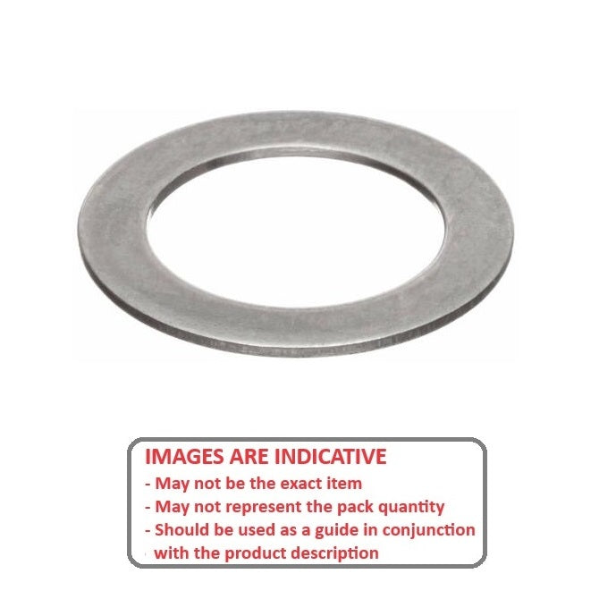 1087048 | W0080-FP-016-0010-CL (Pack of 30)  --- Flat Washers - 8x16x0.1 mm Precision Shim - Carbon Spring Steel Self Finish Washer