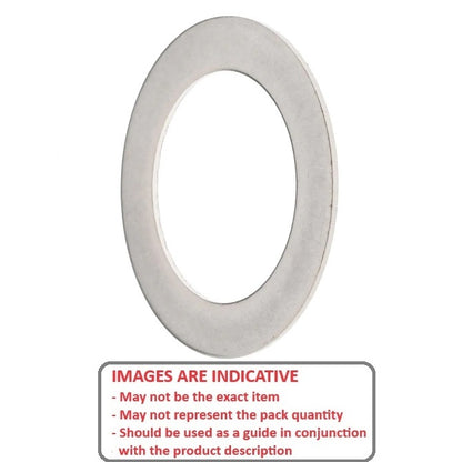 1132842 | W0250-FP-036-0200-S4 (PK-100) --- Flat Washers - 25x36x2 mm Precision Shim - Stainless Steel 304 Similar to A2, 18-8 HRB80 Washer
