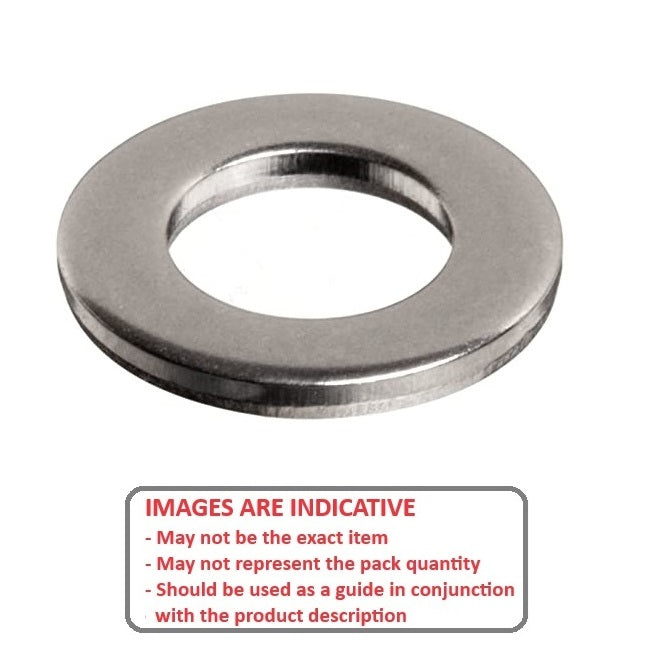 Rondella per carichi pesanti 25,4 x 50,8 x 6,35 mm - Acciaio per molle piatto al carbonio - Lavorata - MBA (confezione da 1)