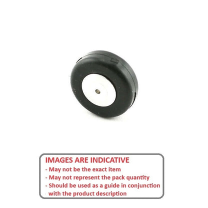 1143304 | WH-PL-032-024-TW (Each) --- RC Plane Wheels Hobby - 31.75 Tailwheel - - - Natural Rubber Wheel