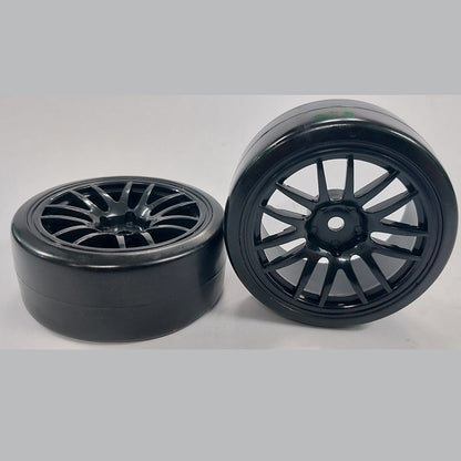 1041436 | WH-XD-063-26-BK-14-BK (2 Pcs) --- RC Car Wheels Hobby - Black 14 Spoke Black