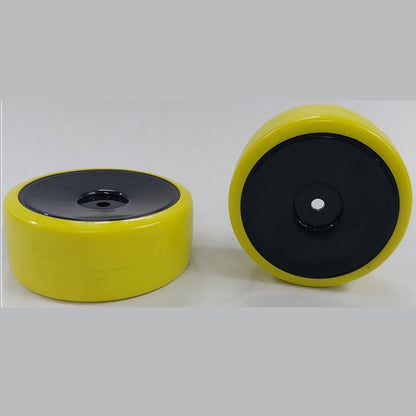 1042118 | WH-XD-063-26-BK-SOL-Y (2 Pcs) --- RC Car Wheels Hobby - Black Solid Yellow