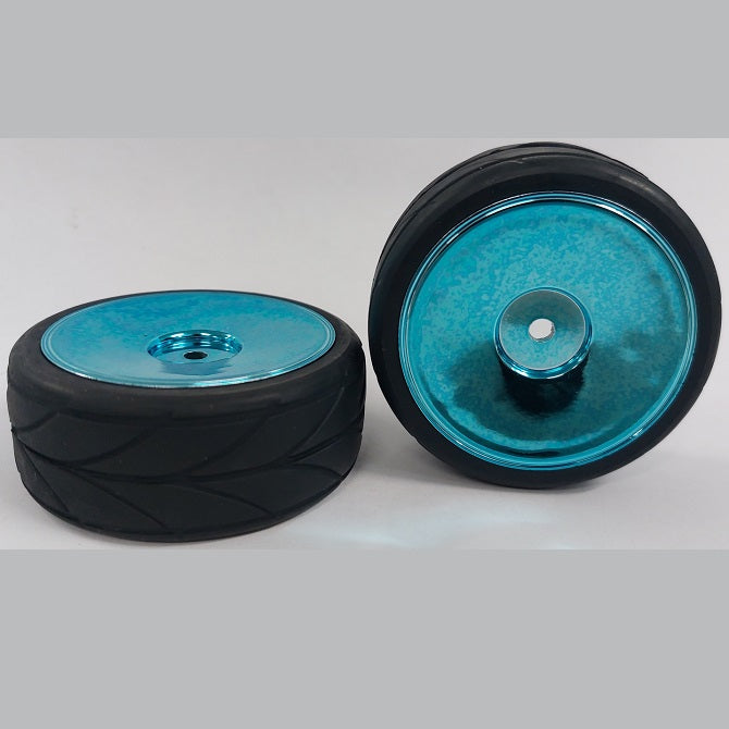 1045349 | WH-XR-063-26-A-BL-SOL (2 Pcs) --- Wheels - Blue Solid Black