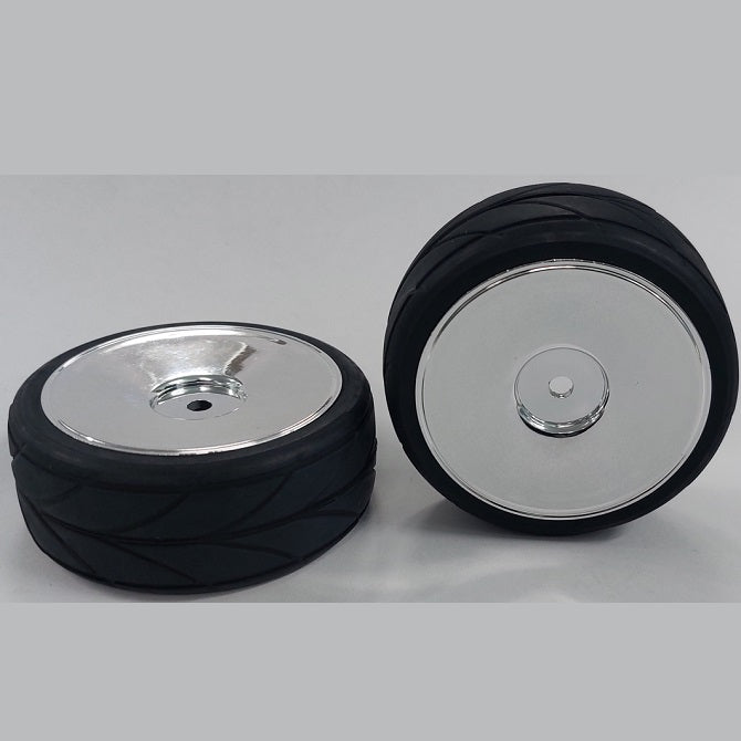 1052888 | WH-XR-063-26-A-BS-SOL (2 Pcs) --- Wheels - Bright Silver Solid Black