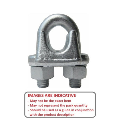 1042795 | CBL560RS --- Carbon Steel Wire Rope Clips - 2.38 - 3.18 x  Hot galvanized steel x 2