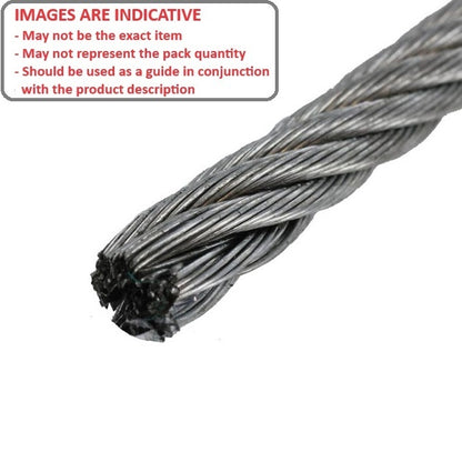 1055571 | CBLU-476-GAL-719 (Roll) --- Cable Cable and Accessories - 4.76x4.763 mm - 1905.1 kg Miniature - Galvanised Steel
