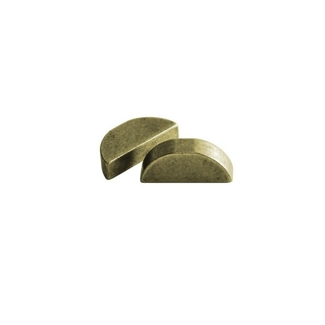 Woodruff Keys - 1.59x12.7x5.2 mm - Carbon Steel 1035 Zinc Plated