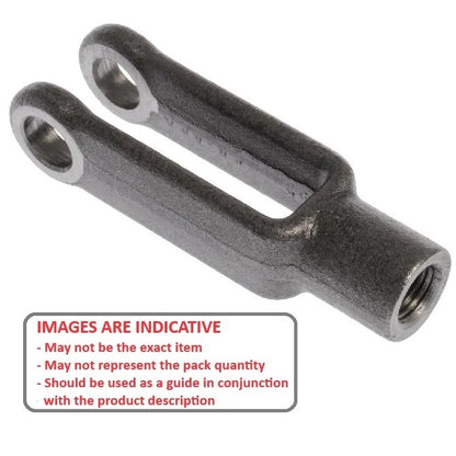 1170934 | Y0635-064F-R-C-H (Each) --- Threaded Yoke Ends - 50.8x11.11x7.14 mm - Carbon Steel